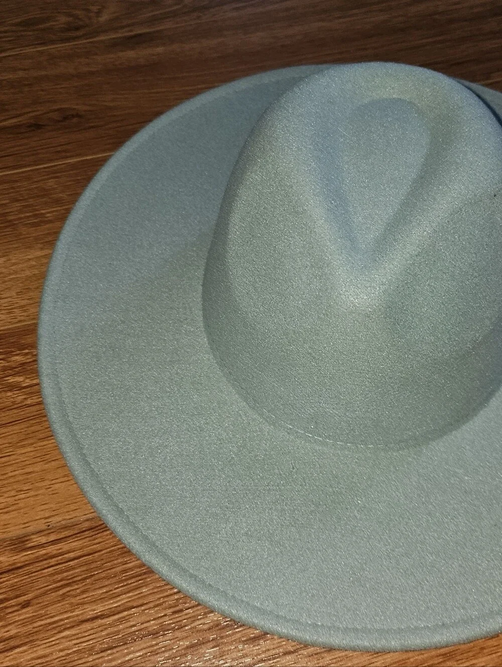 Anthropologie Sage Green Polyester Felt Rancher Hat